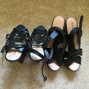 JustFab wedge heels